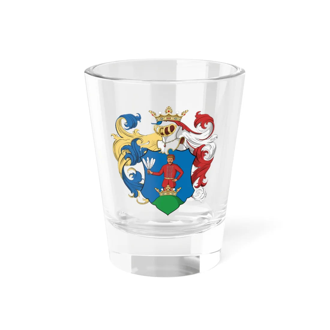 Coa Hungary Family Elekes from Szentkatolna (Hungary) (Coat of Arms) Shot Glass 1.5oz 1.5oz - Go Mug Yourself