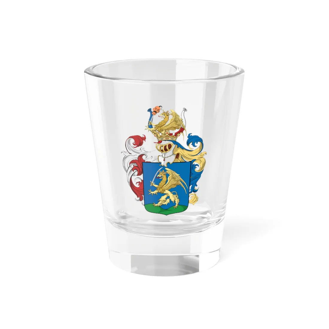 Coa Hungary Family Eölvedy-Gachal 1618 (Hungary) (Coat of Arms) Shot Glass 1.5oz 1.5oz - Go Mug Yourself