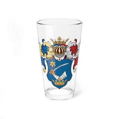 Coa Hungary Family Erőss Csíkszentmiklós 1551 (Hungary) (Coat of Arms) Pint Glass 16oz 16oz - Go Mug Yourself