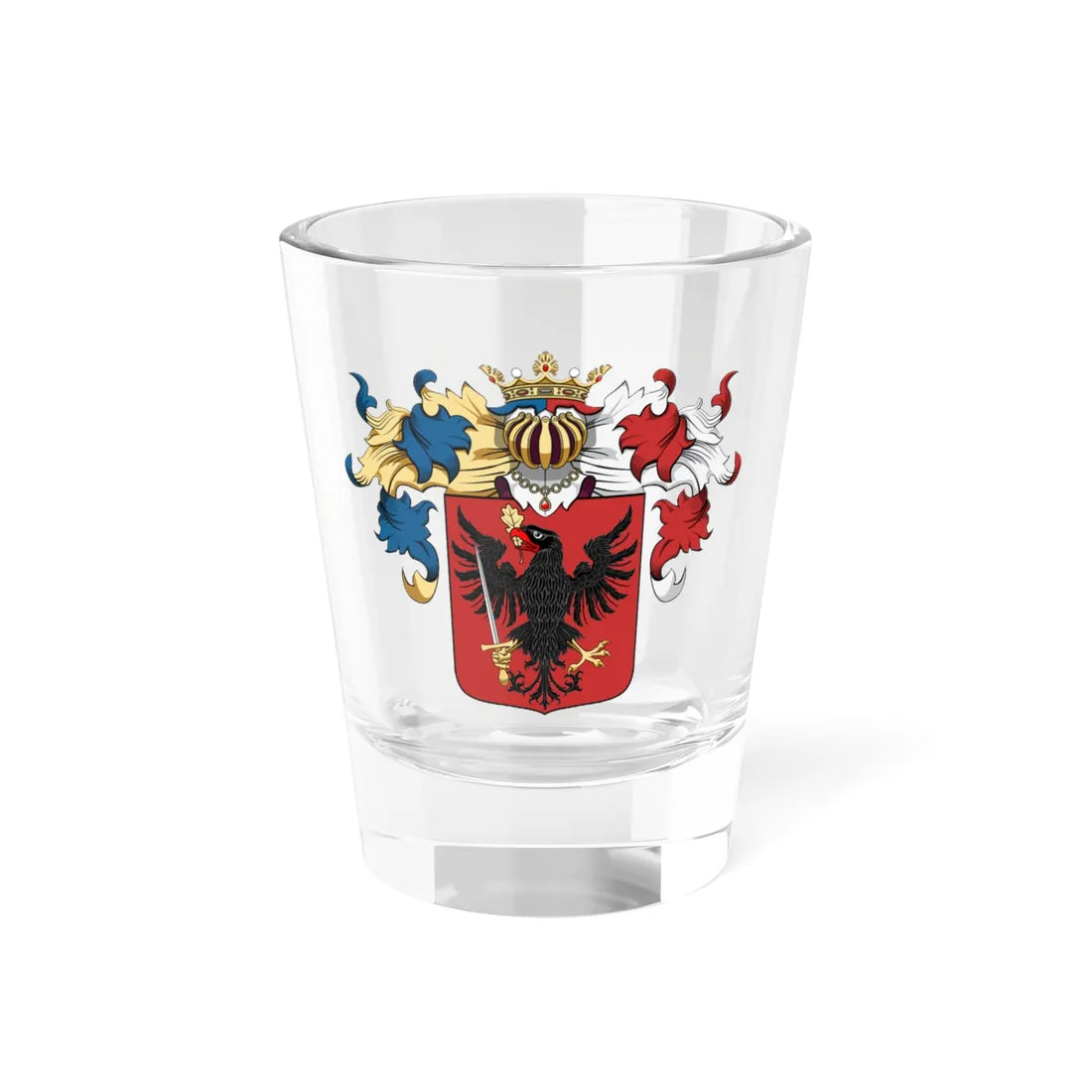 Coa Hungary Family Erőss Dercsika (Hungary) (Coat of Arms) Shot Glass 1.5oz 1.5oz - Go Mug Yourself