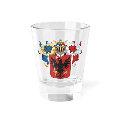 Coa Hungary Family Erőss Dercsika (Hungary) (Coat of Arms) Shot Glass 1.5oz 1.5oz - Go Mug Yourself