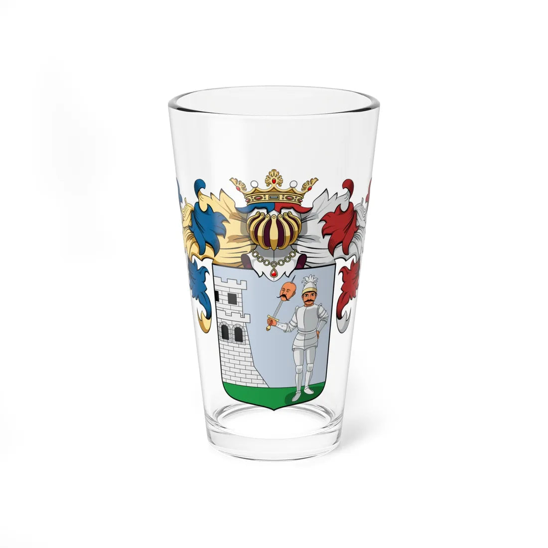 Coa Hungary Family Erőss Sárfalva (Hungary) (Coat of Arms) Pint Glass 16oz 16oz - Go Mug Yourself