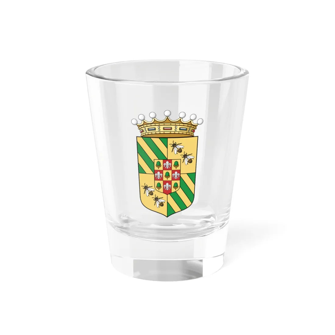 Coa Hungary Family Gelsey baron 1904 (Hungary) (Coat of Arms) Shot Glass 1.5oz 1.5oz - Go Mug Yourself