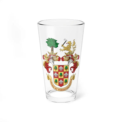 Coa Hungary Family Gelsey big 1869 (Hungary) (Coat of Arms) Pint Glass 16oz 16oz - Go Mug Yourself