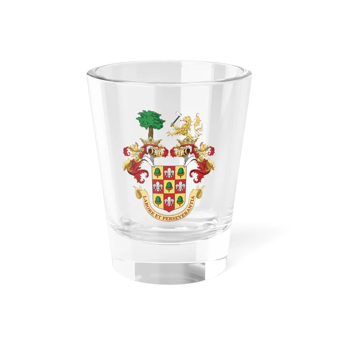 Coa Hungary Family Gelsey big 1869 (Hungary) (Coat of Arms) Shot Glass 1.5oz 1.5oz - Go Mug Yourself