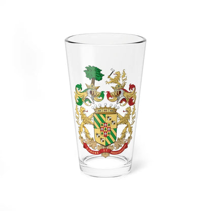 Coa Hungary Family Gelsey big baron 1904 (Hungary) (Coat of Arms) Pint Glass 16oz - Go Mug Yourself