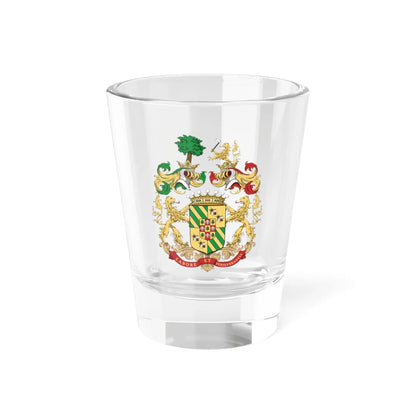 Coa Hungary Family Gelsey big baron 1904 (Hungary) (Coat of Arms) Shot Glass 1.5oz 1.5oz - Go Mug Yourself
