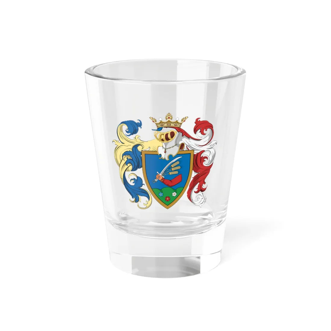 Coa Hungary Family Györffy 1772 (Hungary) (Coat of Arms) Shot Glass 1.5oz 1.5oz - Go Mug Yourself