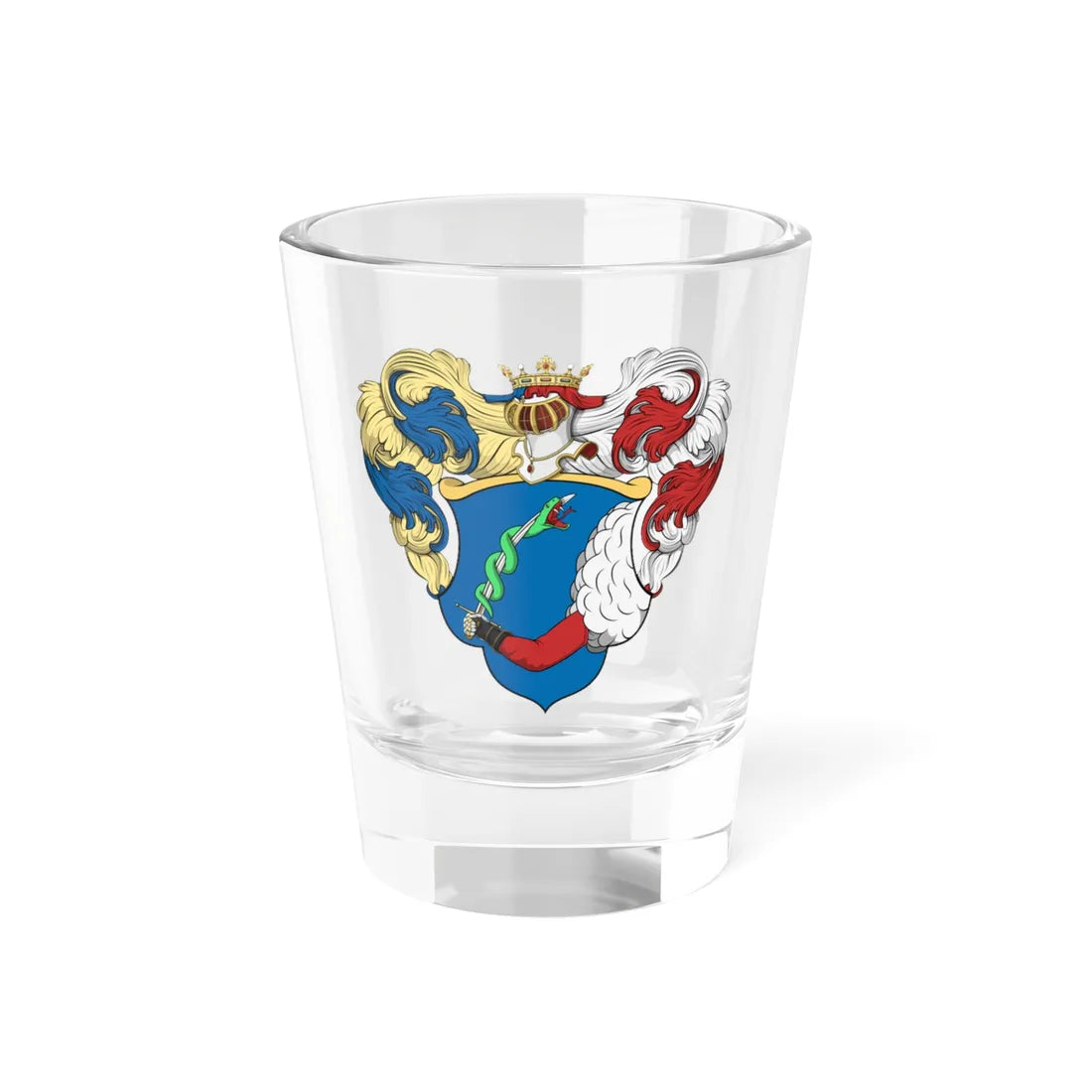 Coa Hungary Family Hajdu (Hungary) (Coat of Arms) Shot Glass 1.5oz 1.5oz - Go Mug Yourself