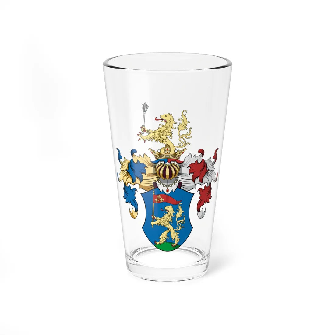 Coa Hungary Family Halasy Fekete (Hungary) (Coat of Arms) Pint Glass 16oz - Go Mug Yourself