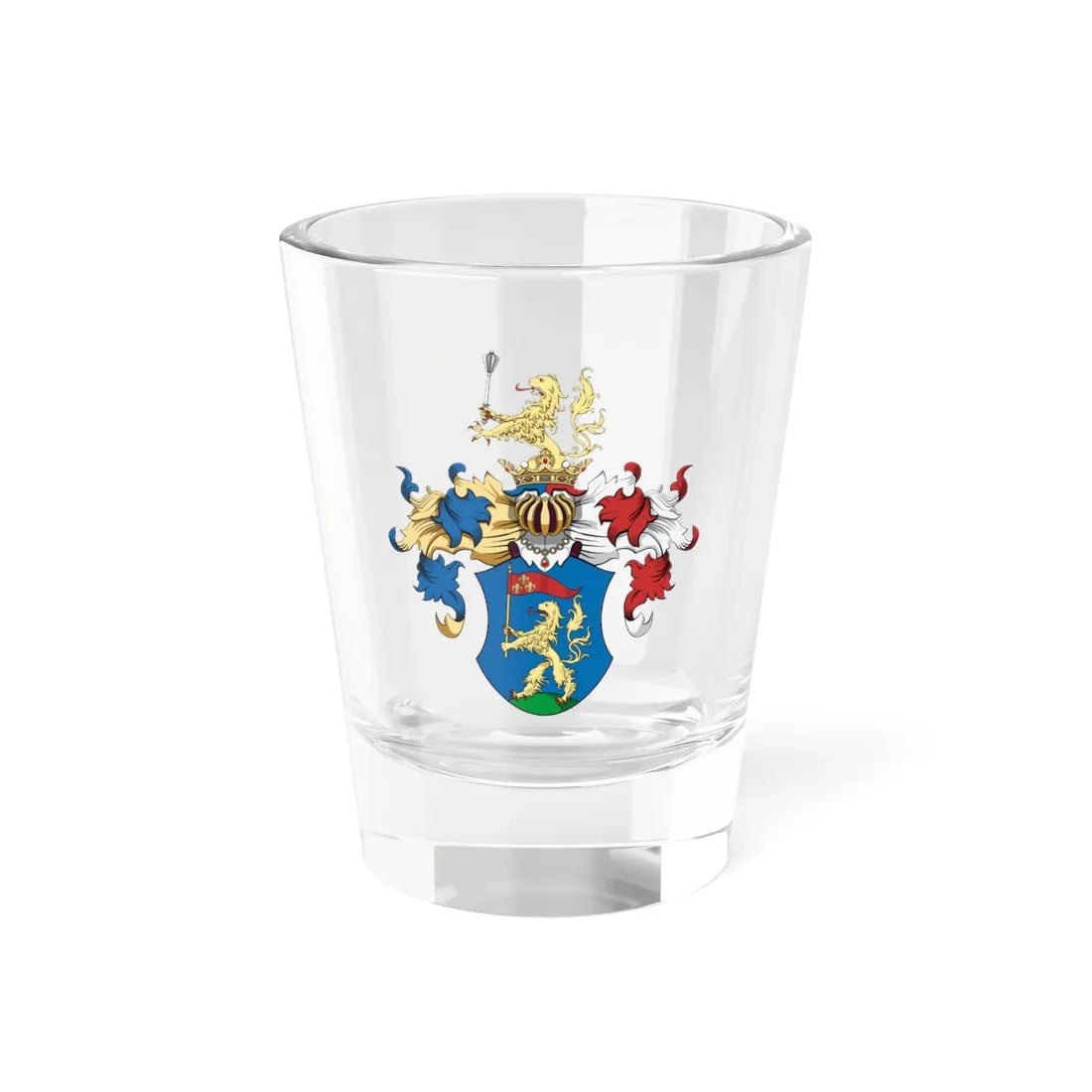 Coa Hungary Family Halasy Fekete (Hungary) (Coat of Arms) Shot Glass 1.5oz 1.5oz - Go Mug Yourself