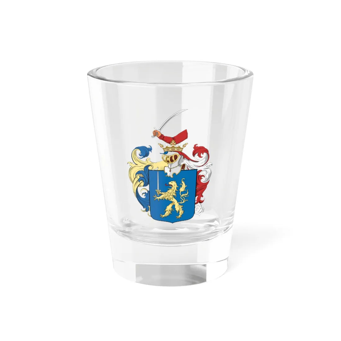 Coa Hungary Family Horváth 1631 (Hungary) (Coat of Arms) Shot Glass 1.5oz 1.5oz - Go Mug Yourself