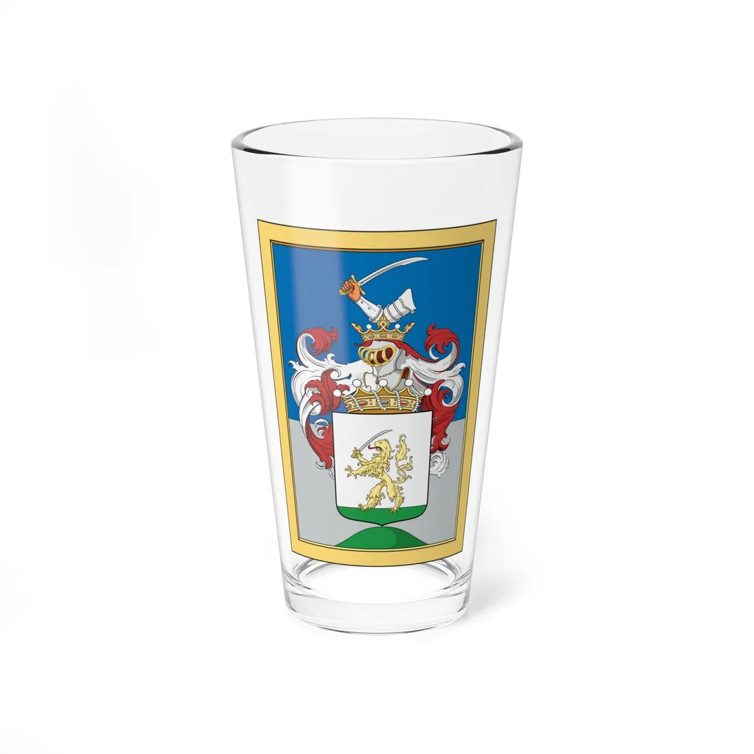 Coa Hungary Family Horváth 1803 (Hungary) (Coat of Arms) Pint Glass 16oz 16oz - Go Mug Yourself