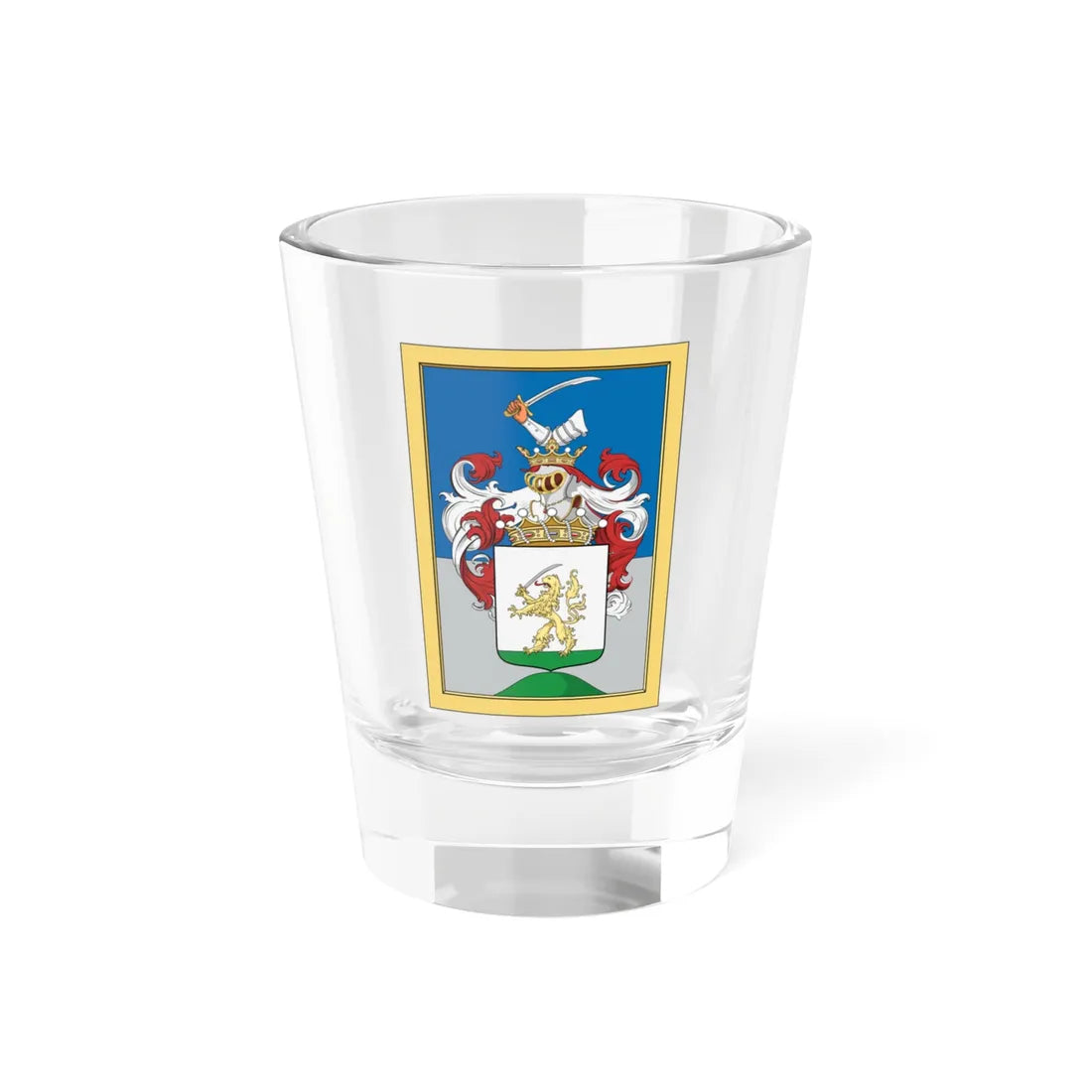 Coa Hungary Family Horváth 1803 (Hungary) (Coat of Arms) Shot Glass 1.5oz 1.5oz - Go Mug Yourself