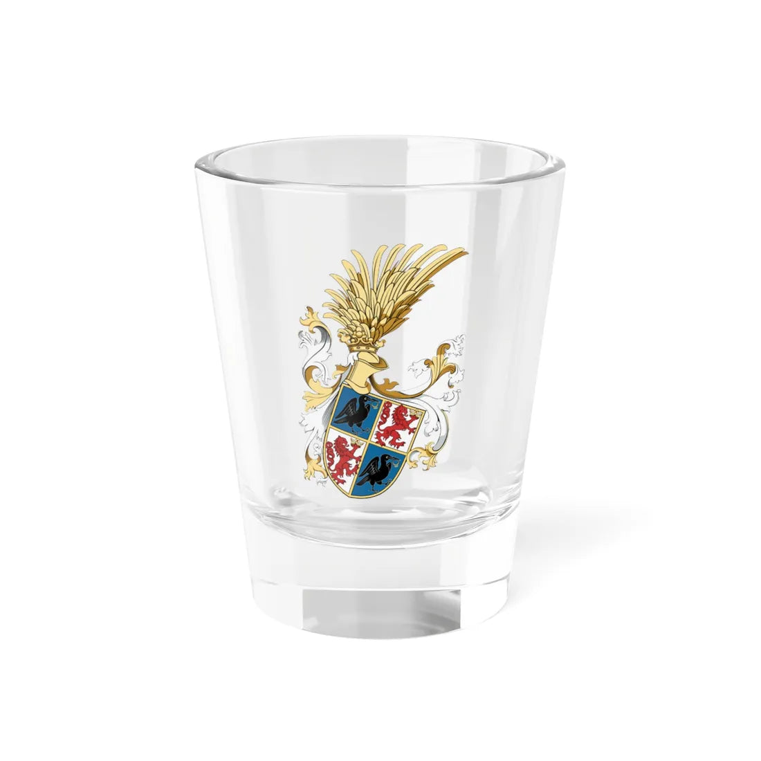 Coa Hungary Family Hunyadi János Extended 1453 (Hungary) (Coat of Arms) Shot Glass 1.5oz 1.5oz - Go Mug Yourself