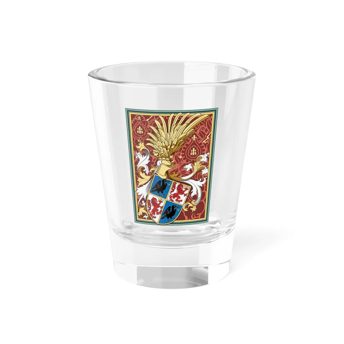Coa Hungary Family Hunyadi János extended big (Hungary) (Coat of Arms) Shot Glass 1.5oz 1.5oz - Go Mug Yourself