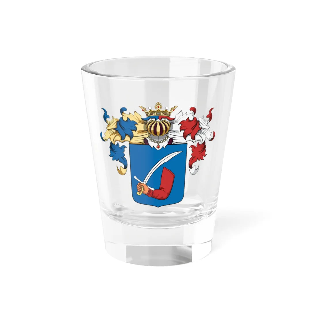Coa Hungary Family Kádár Borosjenő (Hungary) (Coat of Arms) Shot Glass 1.5oz 1.5oz - Go Mug Yourself