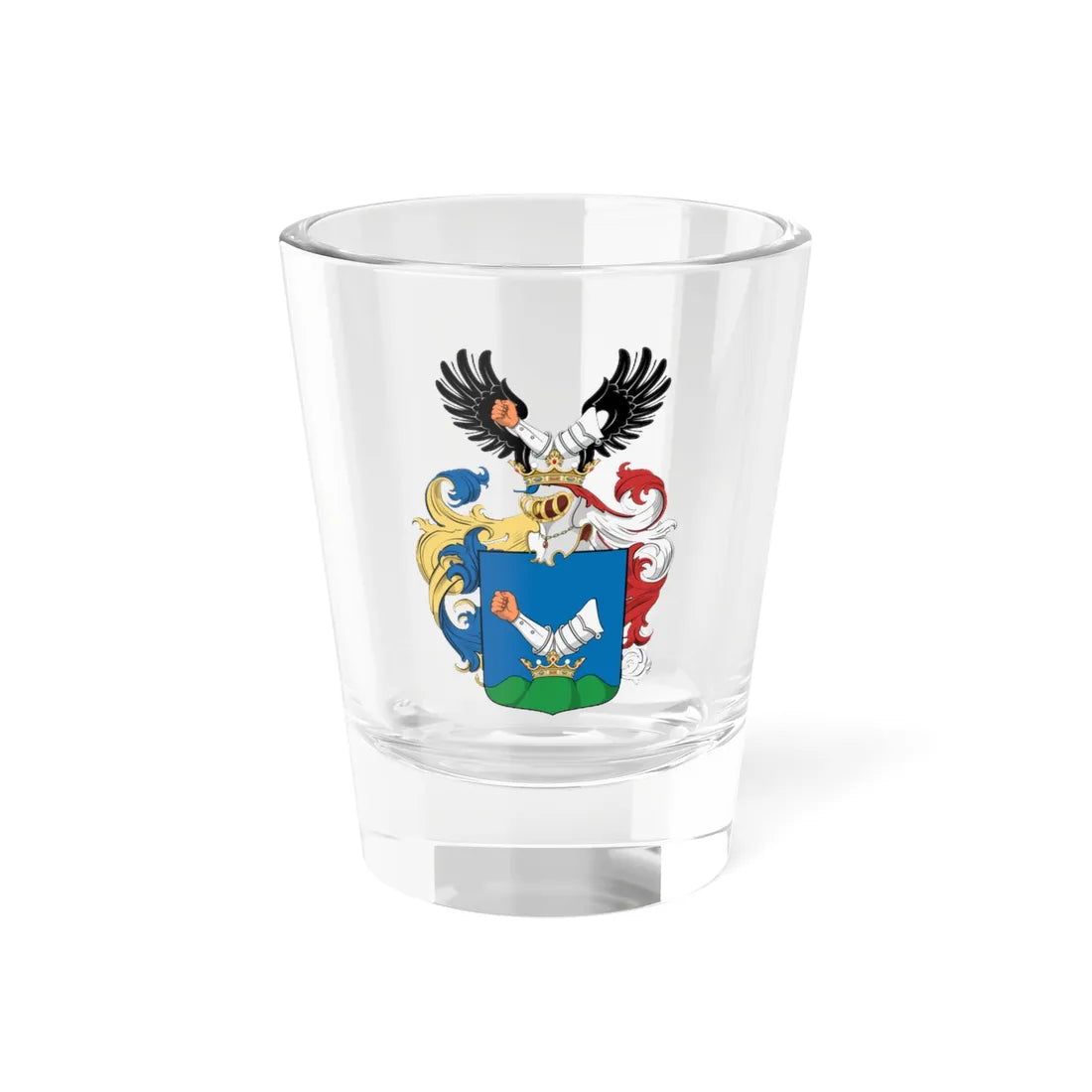 Coa Hungary Family Kelemen farádi 1659 (Hungary) (Coat of Arms) Shot Glass 1.5oz 1.5oz - Go Mug Yourself