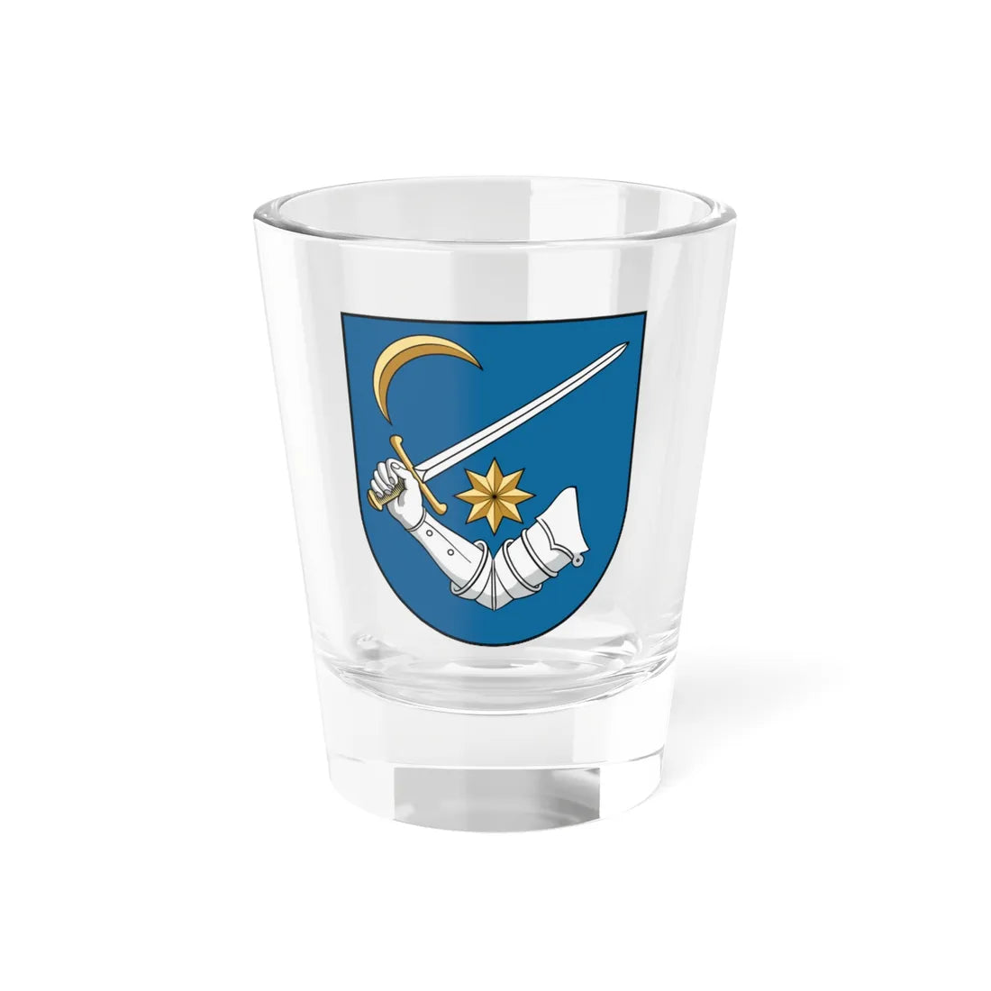 Coa Hungary Family Kinizsi (Hungary) (Coat of Arms) Shot Glass 1.5oz 1.5oz - Go Mug Yourself
