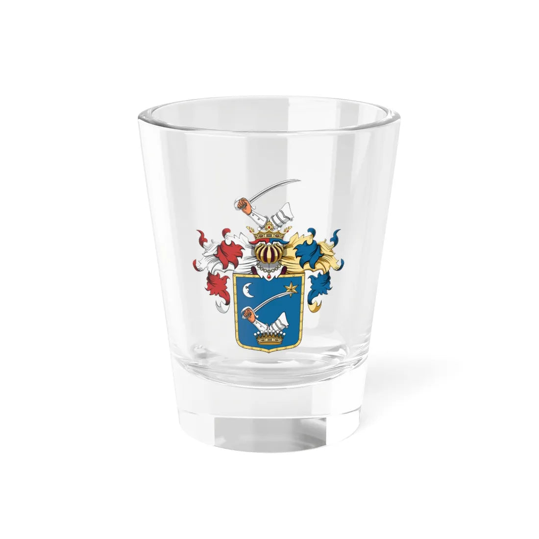 Coa Hungary Family Kémeri (Hungary) (Coat of Arms) Shot Glass 1.5oz 1.5oz - Go Mug Yourself