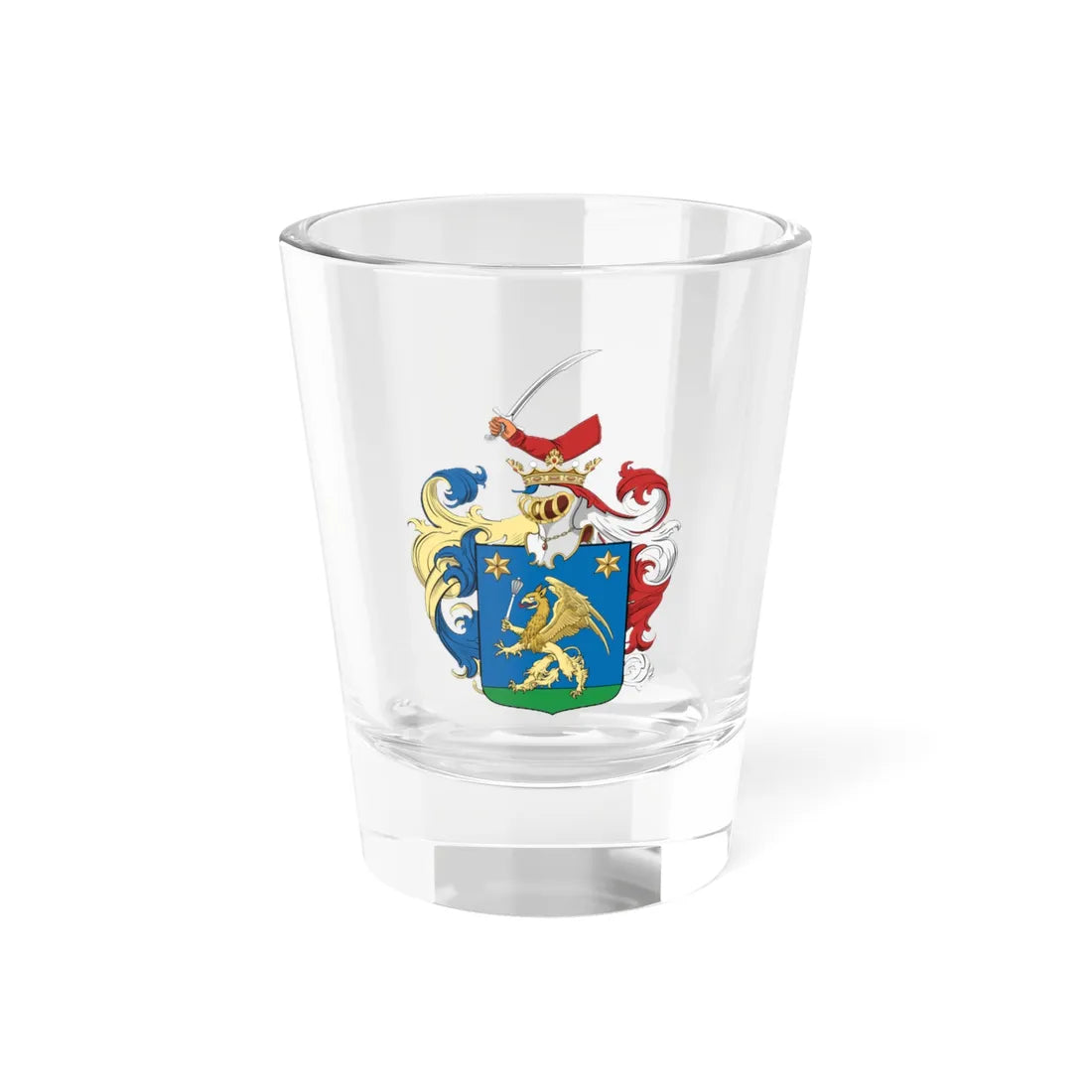 Coa Hungary Family Kocsis 1659 (Hungary) (Coat of Arms) Shot Glass 1.5oz 1.5oz - Go Mug Yourself