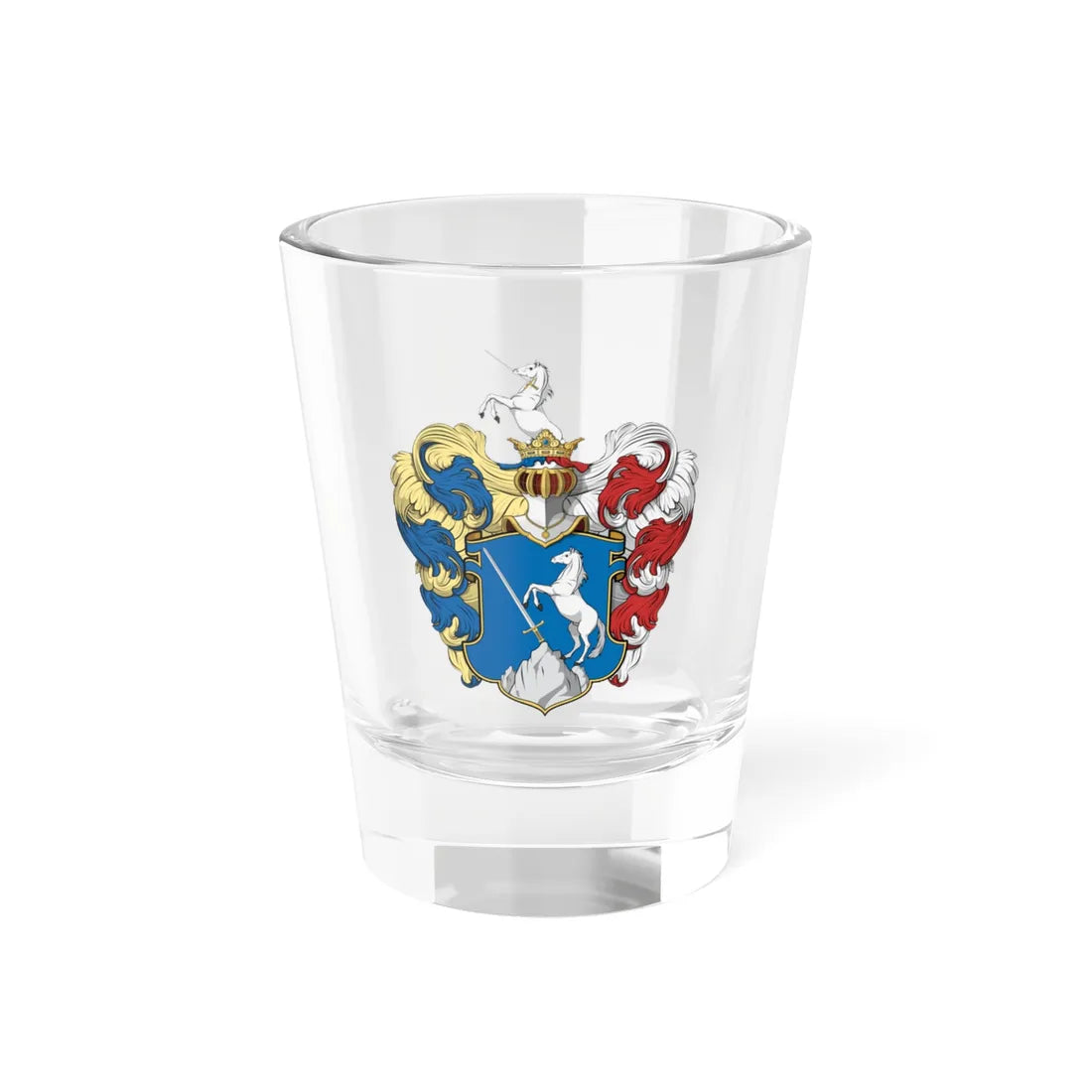 COA Hungary Family martosi Mórocz (Hungary) (Coat of Arms) Shot Glass 1.5oz 1.5oz - Go Mug Yourself