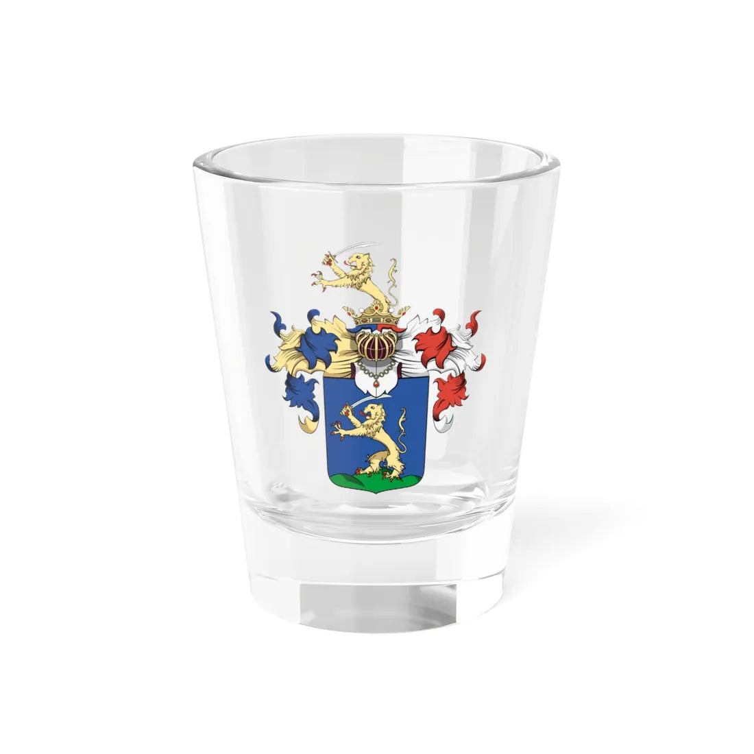 Coa Hungary Family Nagy Felső-Eőr (Hungary) (Coat of Arms) Shot Glass 1.5oz 1.5oz - Go Mug Yourself