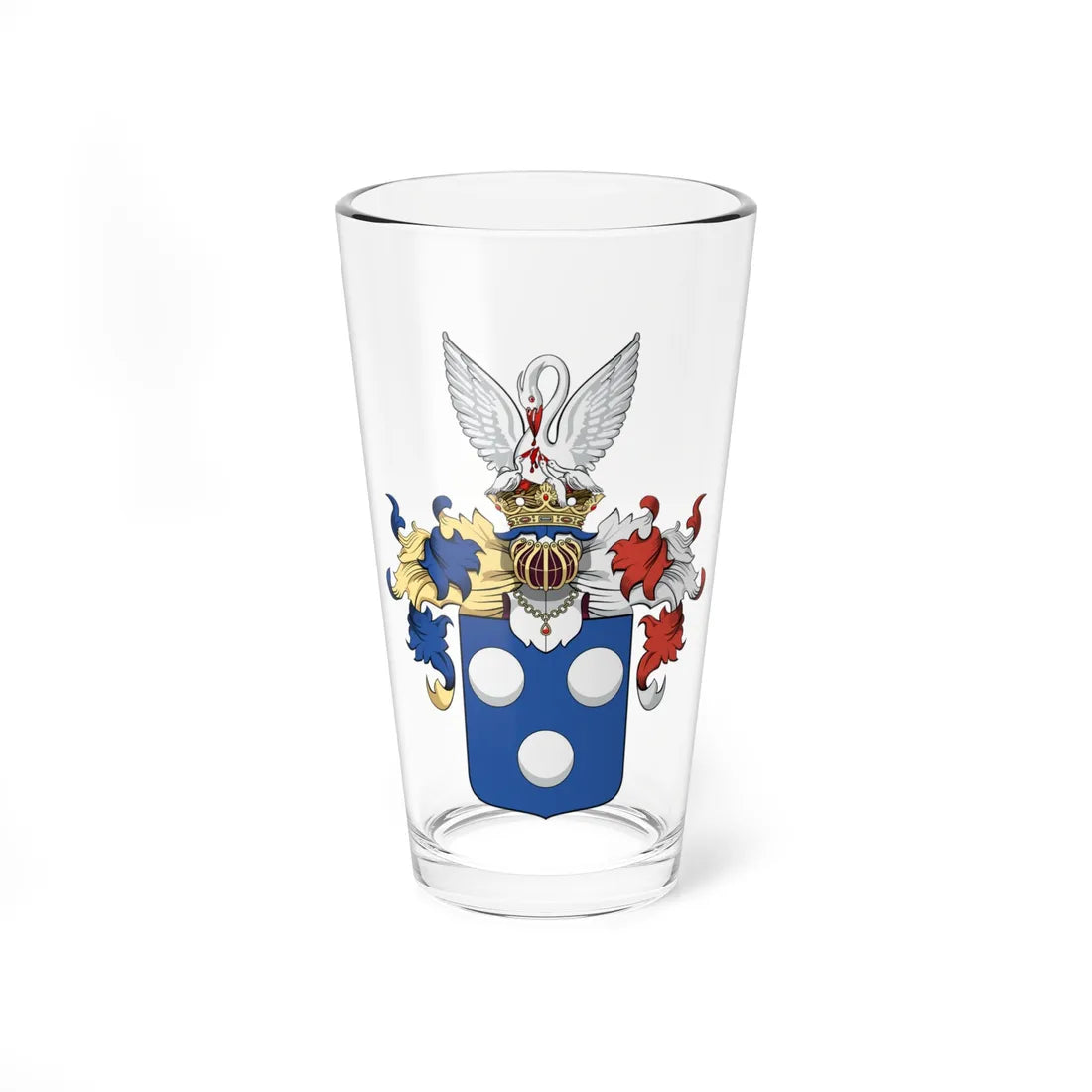 Coa Hungary Family Perlaki 2 (Hungary) (Coat of Arms) Pint Glass 16oz 16oz - Go Mug Yourself