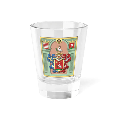 Coa Hungary Family Pinthér 1622 big2 (Hungary) (Coat of Arms) Shot Glass 1.5oz 1.5oz - Go Mug Yourself