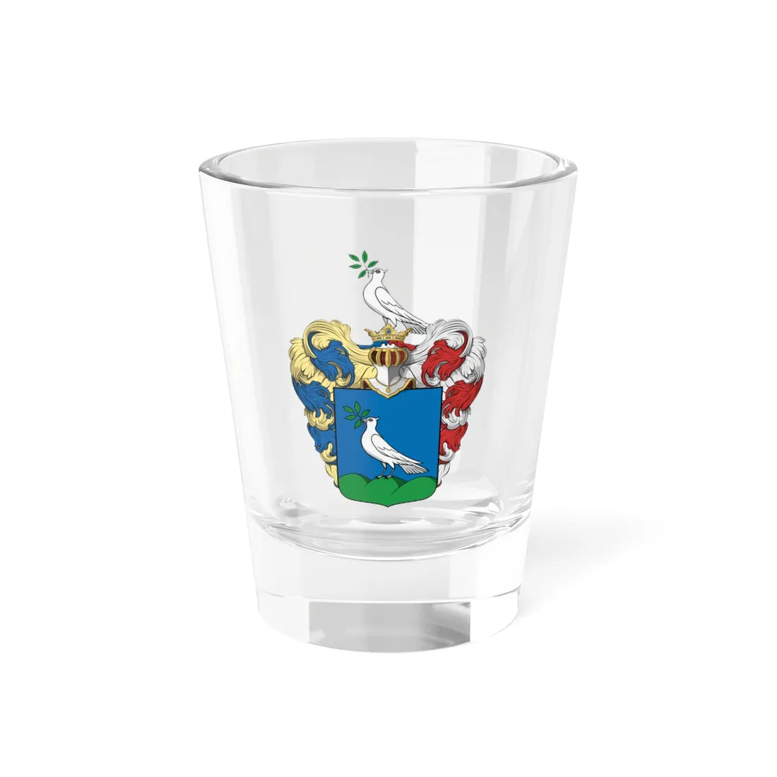 Coa Hungary Family Plachy 1699 (Hungary) (Coat of Arms) Shot Glass 1.5oz 1.5oz - Go Mug Yourself