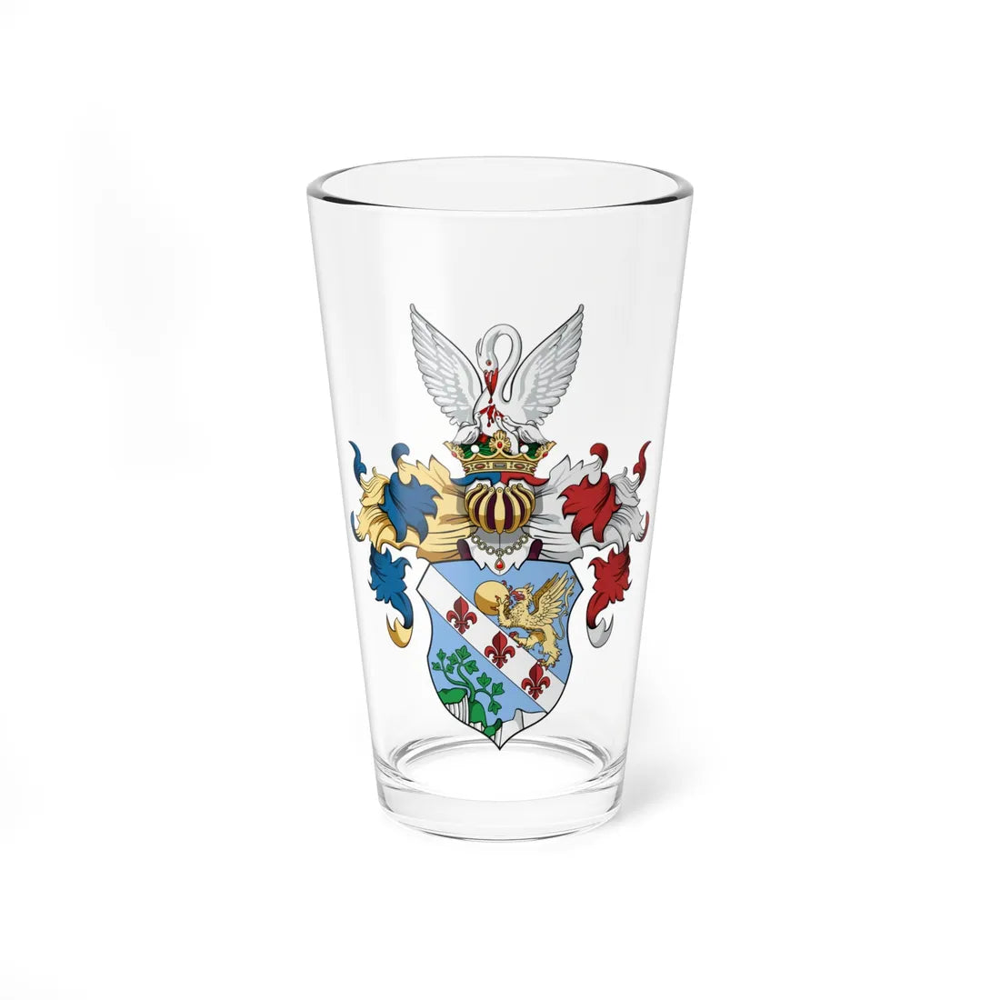 Coa Hungary Family rozsnyóbányai Ujházy 1609 (Hungary) (Coat of Arms) Pint Glass 16oz 16oz - Go Mug Yourself