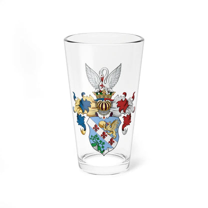 Coa Hungary Family rozsnyóbányai Ujházy 1609 (Hungary) (Coat of Arms) Pint Glass 16oz 16oz - Go Mug Yourself