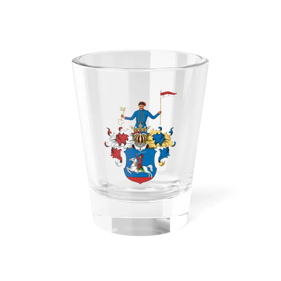 Coa Hungary Family Sajgó 1654 (Hungary) (Coat of Arms) Shot Glass 1.5oz 1.5oz - Go Mug Yourself