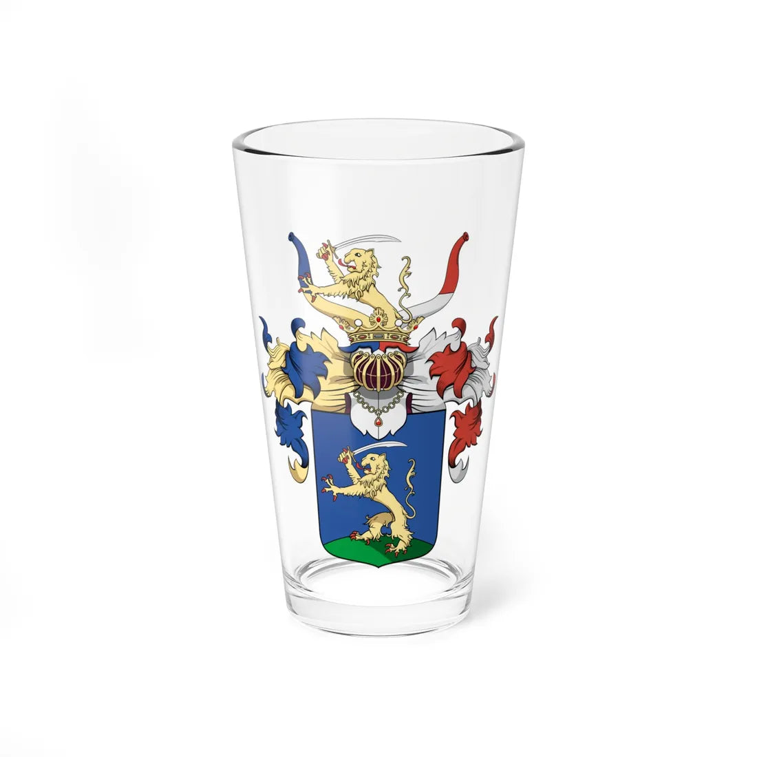 Coa Hungary Family Sebessy Geönczy 1653 (Hungary) (Coat of Arms) Pint Glass 16oz - Go Mug Yourself