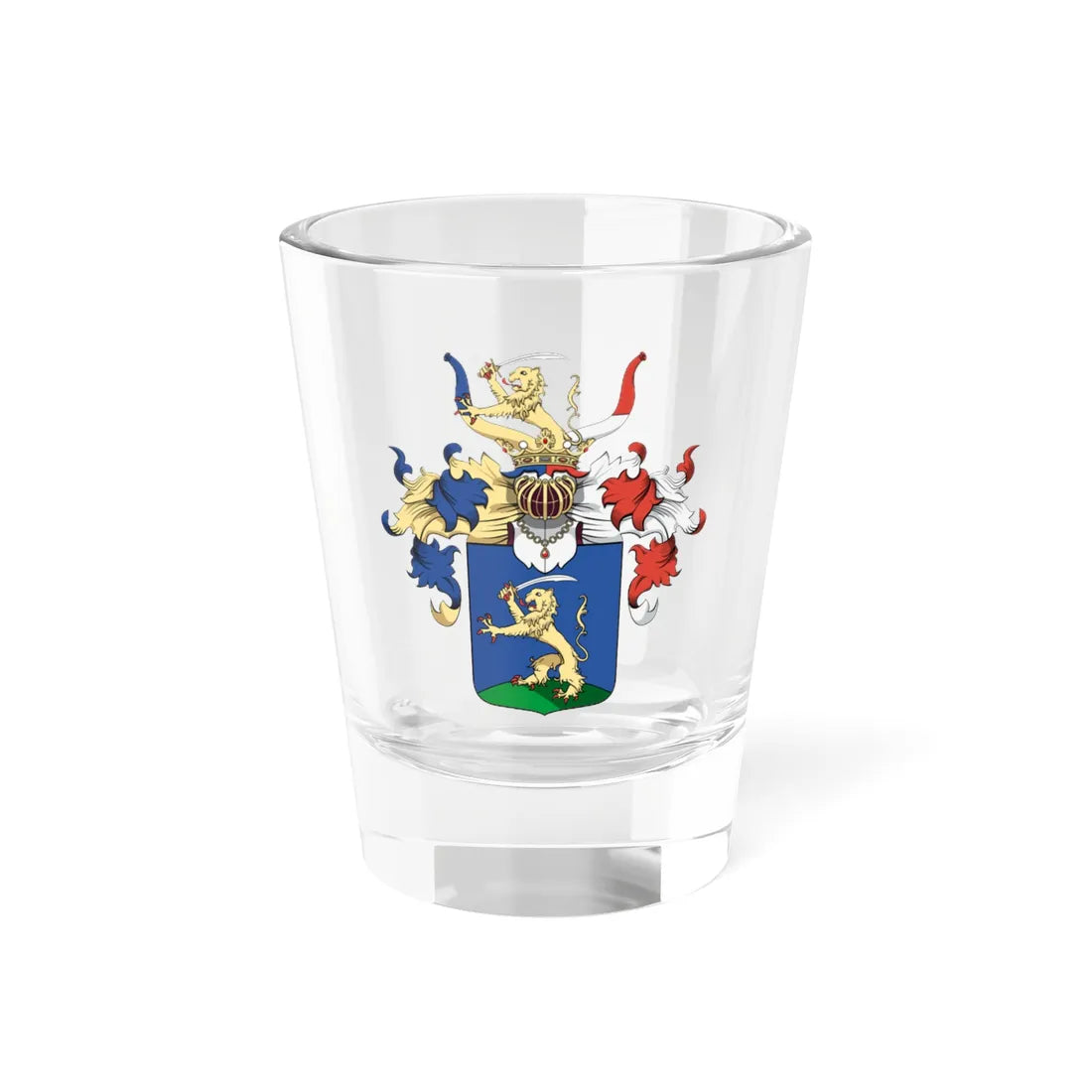 Coa Hungary Family Sebessy Geönczy 1653 (Hungary) (Coat of Arms) Shot Glass 1.5oz 1.5oz - Go Mug Yourself