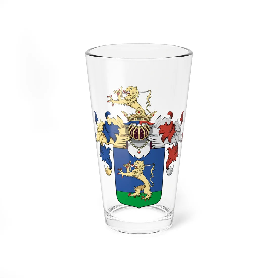 Coa Hungary Family Soklyósi (Hungary) (Coat of Arms) Pint Glass 16oz 16oz - Go Mug Yourself