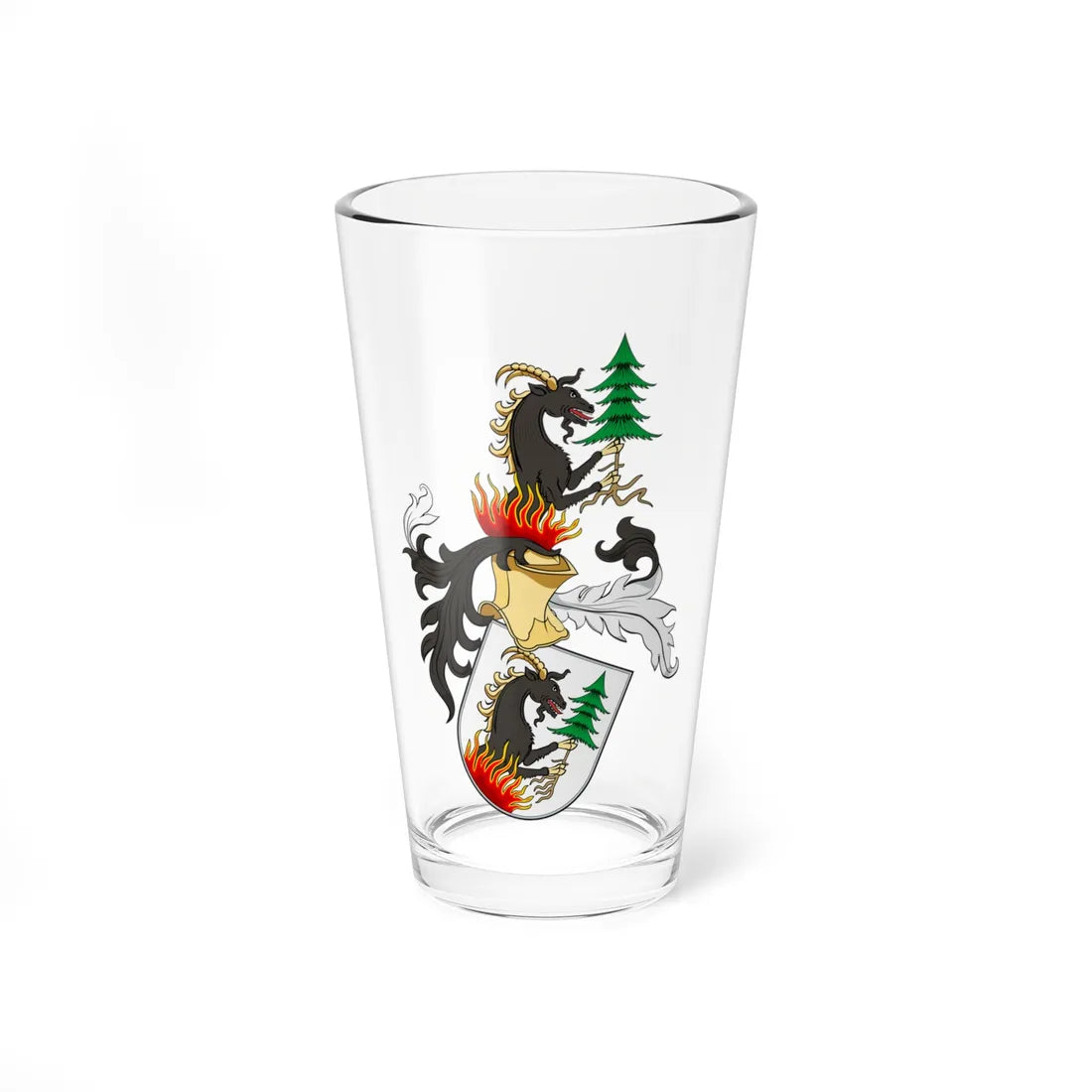 Coa Hungary Family Szilágyi Horogszeg (Hungary) (Coat of Arms) Pint Glass 16oz 16oz - Go Mug Yourself