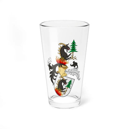 Coa Hungary Family Szilágyi Horogszeg (Hungary) (Coat of Arms) Pint Glass 16oz 16oz - Go Mug Yourself