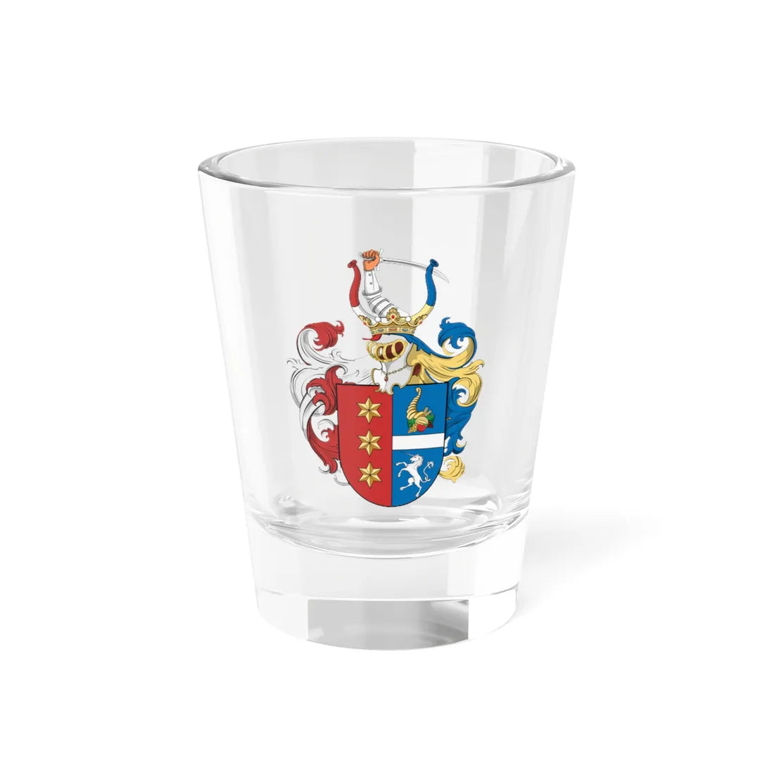 Coa Hungary Family Török 1756 (Hungary) (Coat of Arms) Shot Glass 1.5oz 1.5oz - Go Mug Yourself