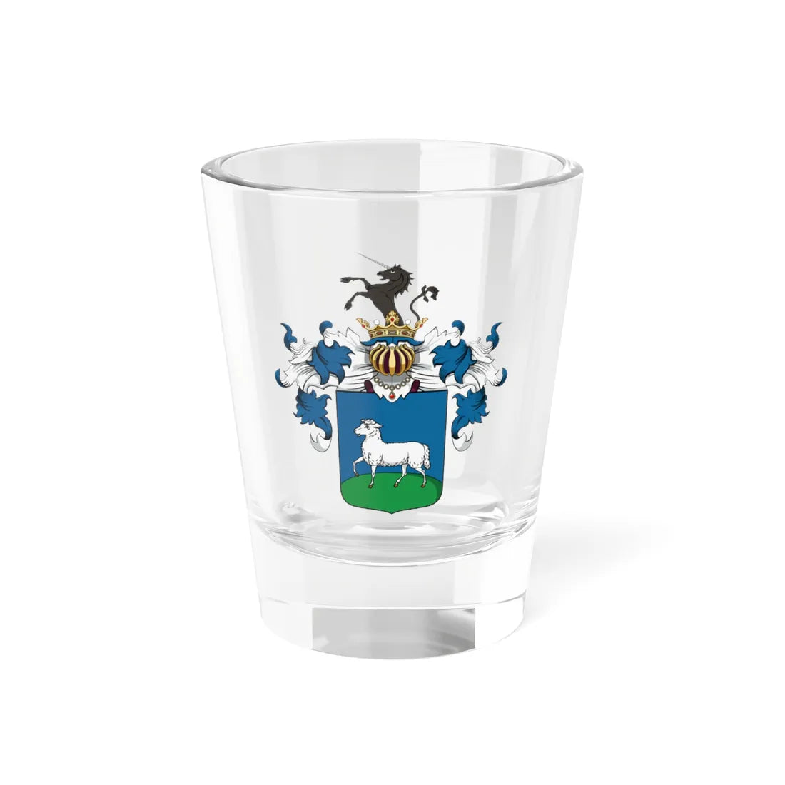 Coa Hungary Family Trázsy (Hungary) (Coat of Arms) Shot Glass 1.5oz 1.5oz - Go Mug Yourself