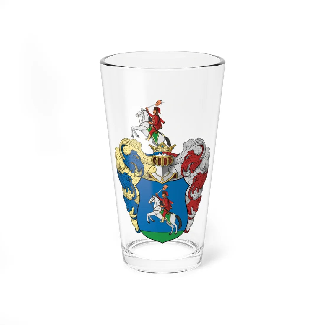 Coa Hungary Family Tóth beregi (Hungary) (Coat of Arms) Pint Glass 16oz 16oz - Go Mug Yourself
