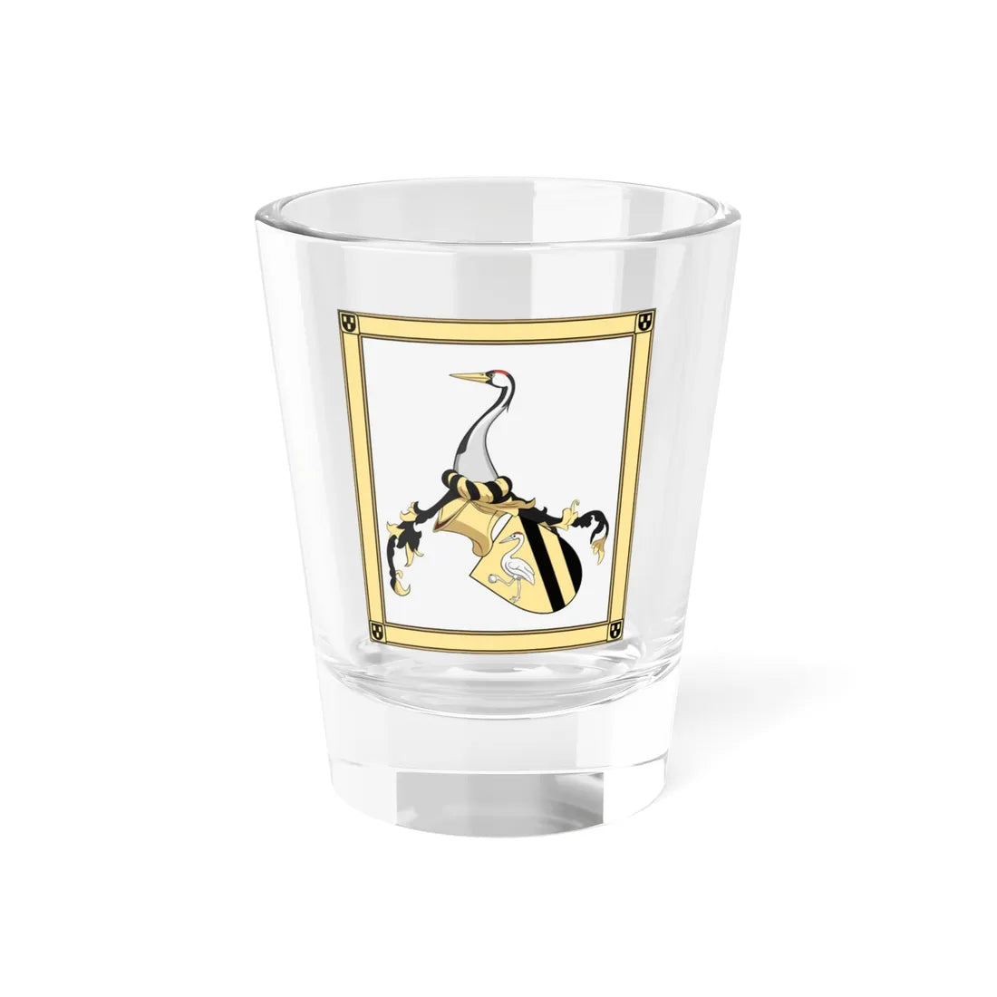 Coa Hungary Family Tétényi 1405 (Hungary) (Coat of Arms) Shot Glass 1.5oz 1.5oz - Go Mug Yourself