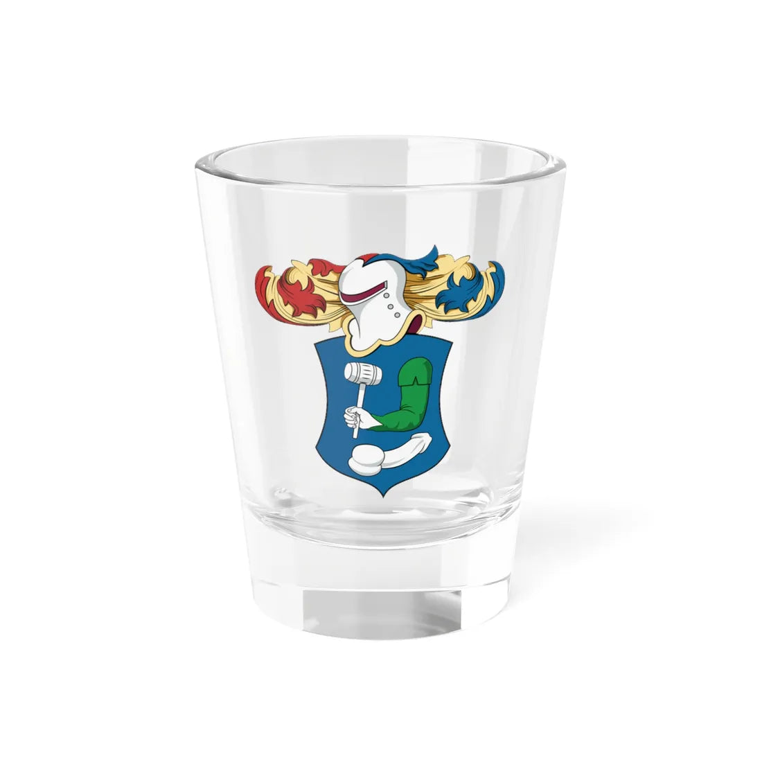 Coa Hungary Family Várallyay 1599 (Hungary) (Coat of Arms) Shot Glass 1.5oz 1.5oz - Go Mug Yourself