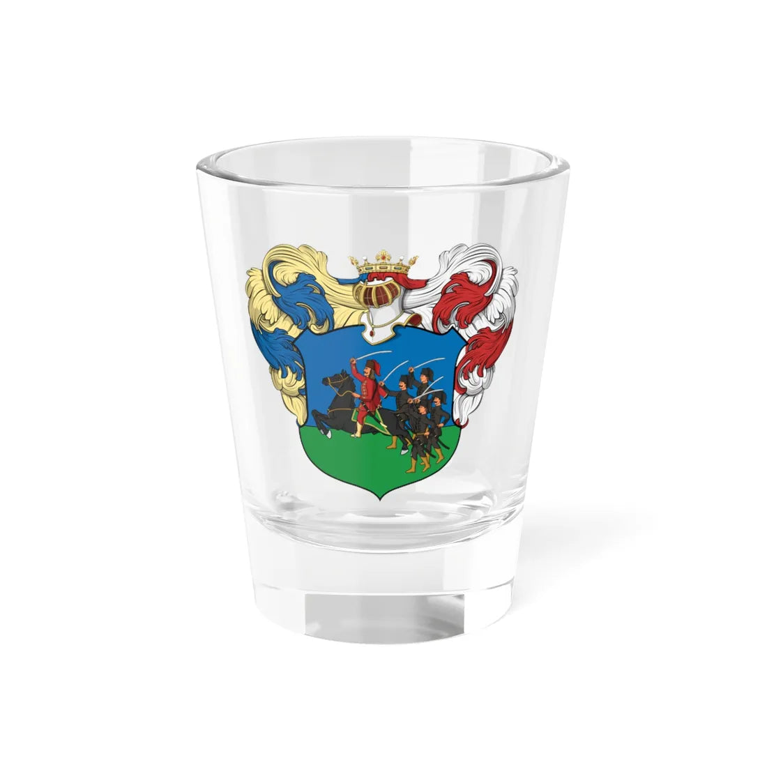 Coa Hungary Family Zajkás (Hungary) (Coat of Arms) Shot Glass 1.5oz 1.5oz - Go Mug Yourself