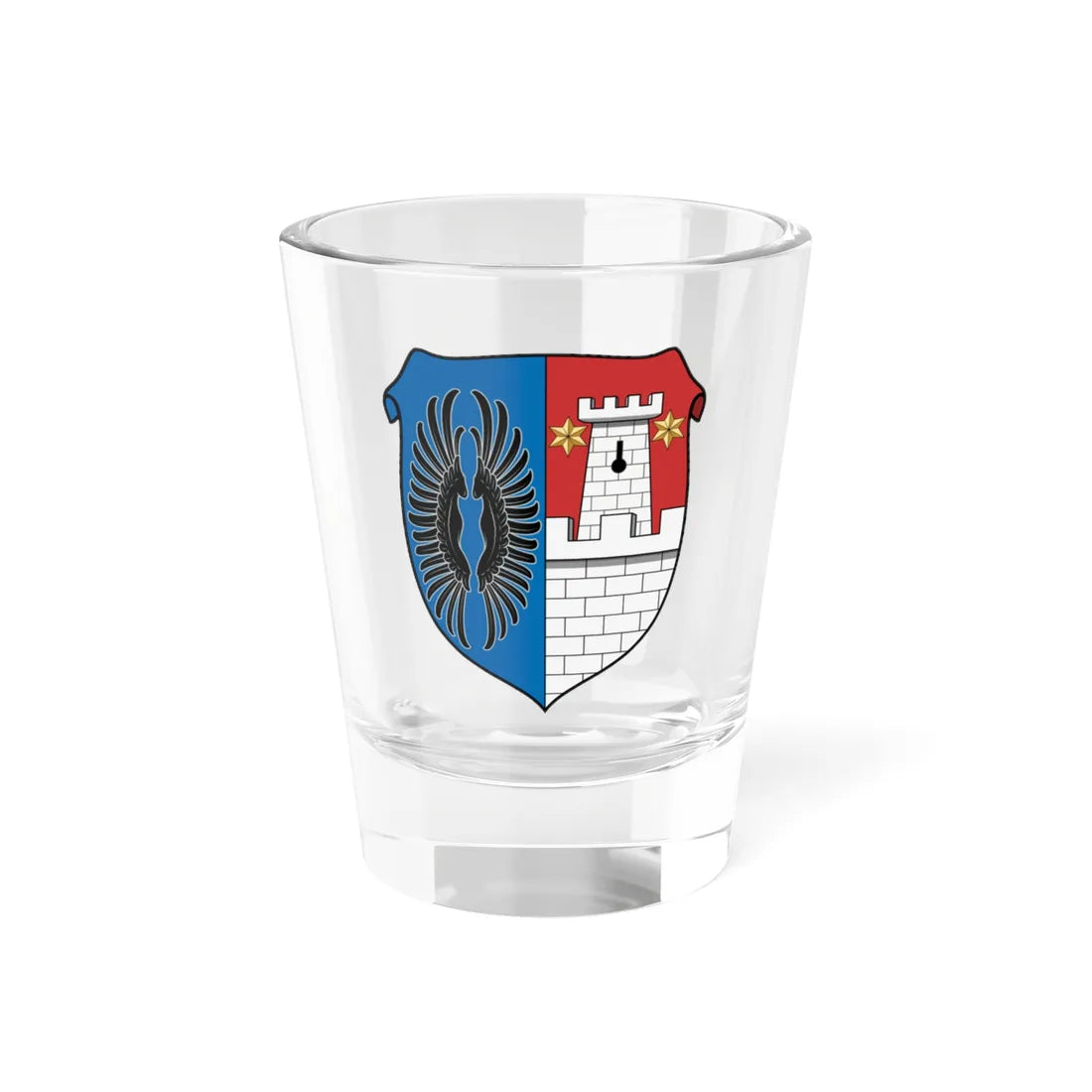Coa Hungary Family Zrínyi (Hungary) (Coat of Arms) Shot Glass 1.5oz 1.5oz - Go Mug Yourself