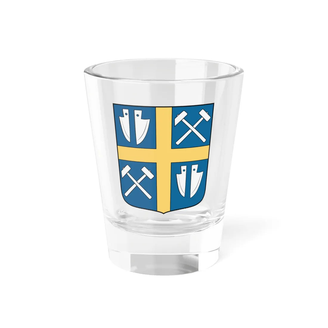 Coa Hungary Town Alsótelekes (Hungary) (Coat of Arms) Shot Glass 1.5oz 1.5oz - Go Mug Yourself