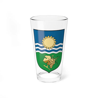 Coa Hungary Town Balatonszárszó (Hungary) (Coat of Arms) Pint Glass 16oz - Go Mug Yourself