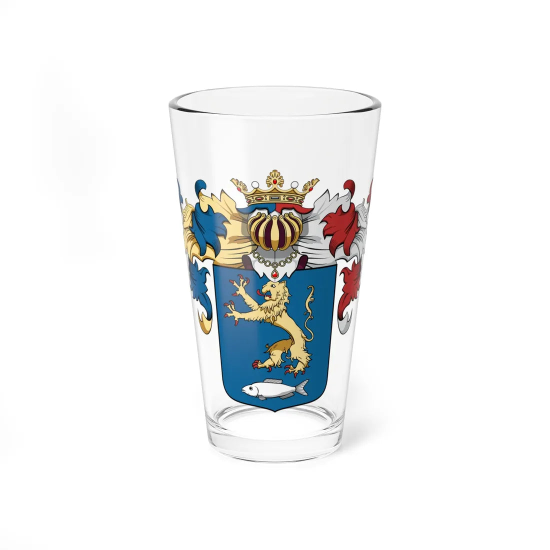Coa Hungary Town Berettyóújfalu big (Hungary) (Coat of Arms) Pint Glass 16oz 16oz - Go Mug Yourself