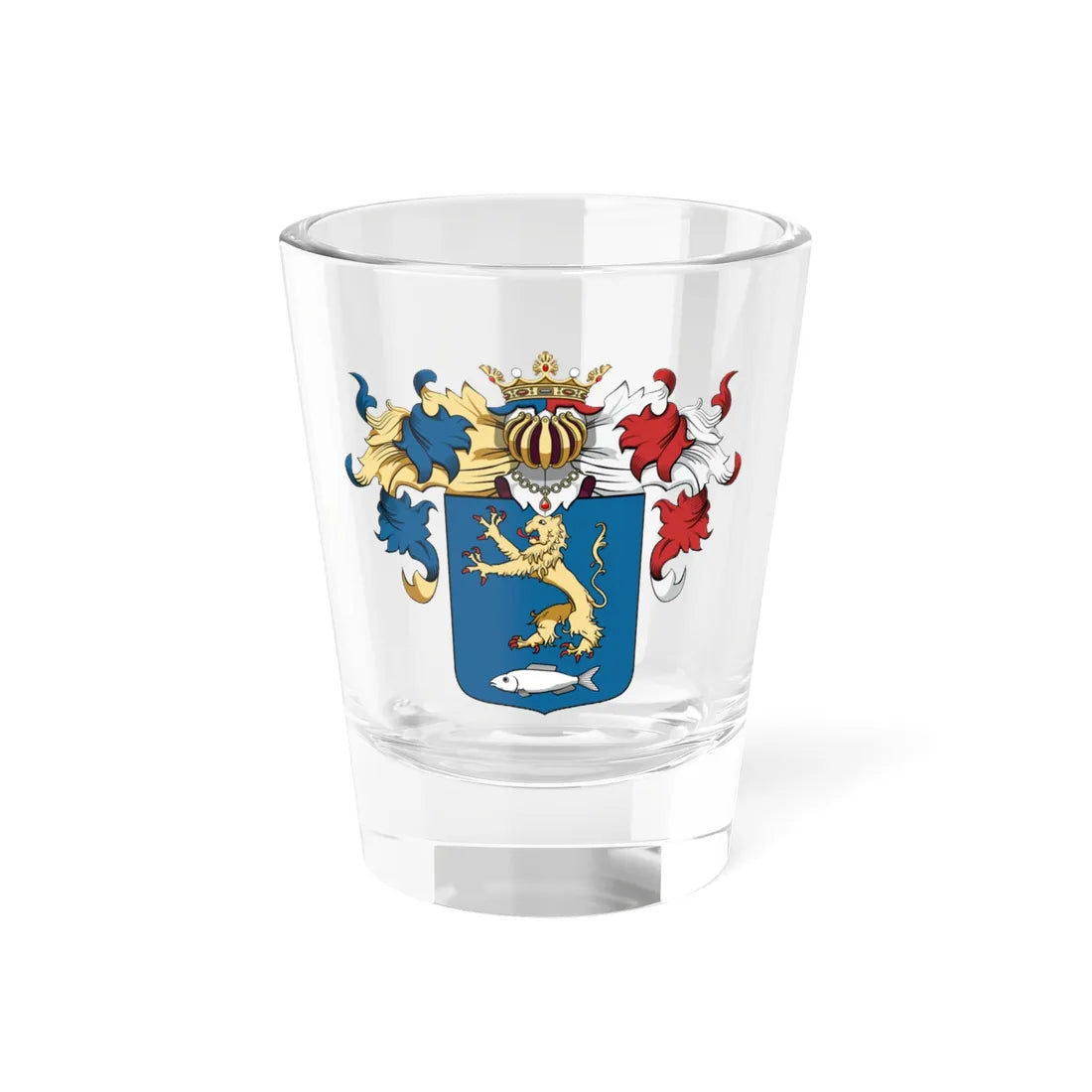 Coa Hungary Town Berettyóújfalu big (Hungary) (Coat of Arms) Shot Glass 1.5oz 1.5oz - Go Mug Yourself