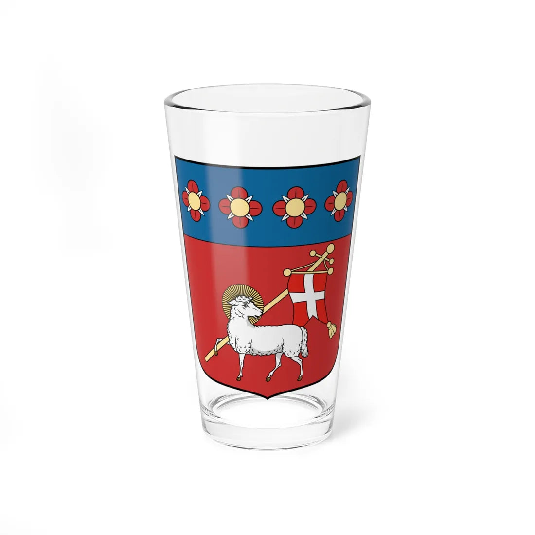 Coa Hungary Town Besenyszög (Hungary) (Coat of Arms) Pint Glass 16oz 16oz - Go Mug Yourself